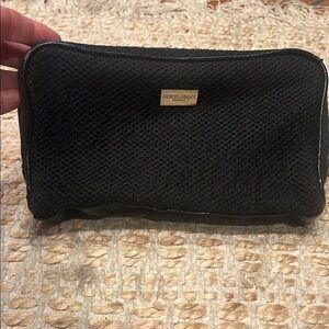 Giorgio Armani Black Mesh Toiletry Bag